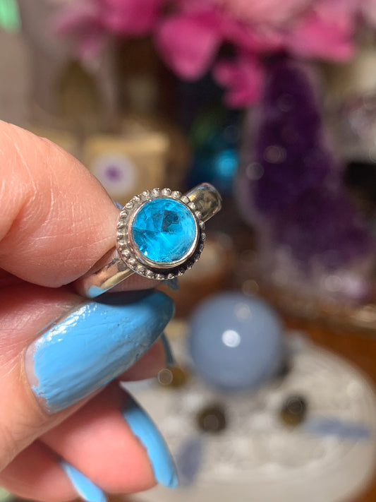 Blue Topaz Ring size 8