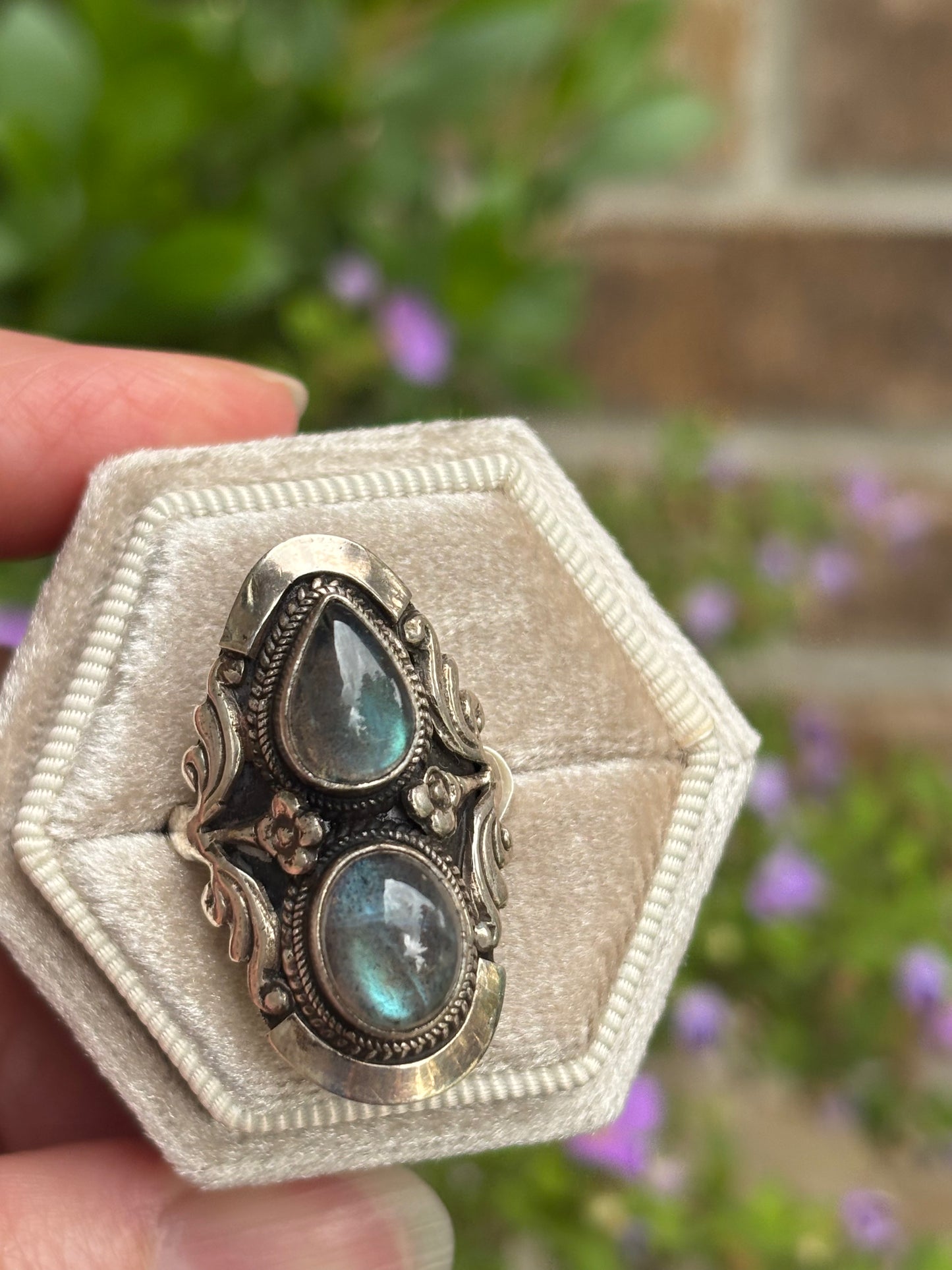 Labradorite ring - Size 6.5