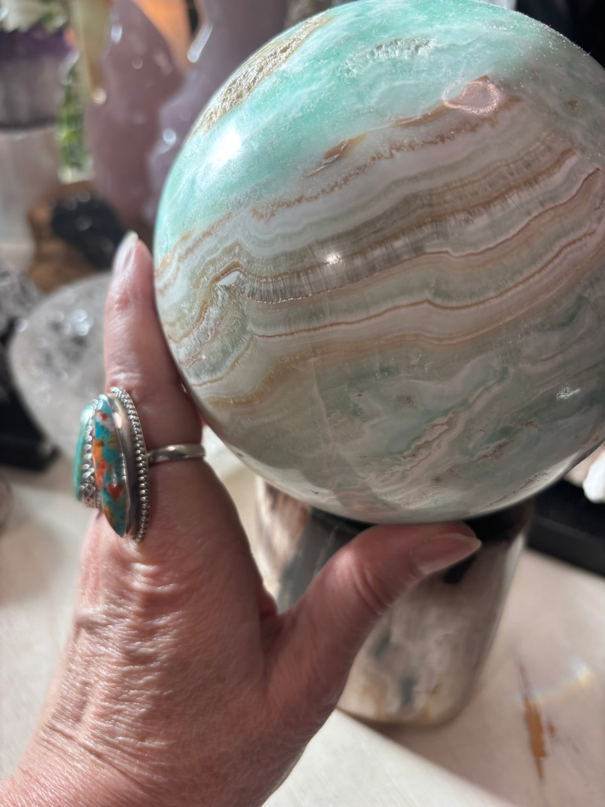 Caribbean Calcite - Sphere