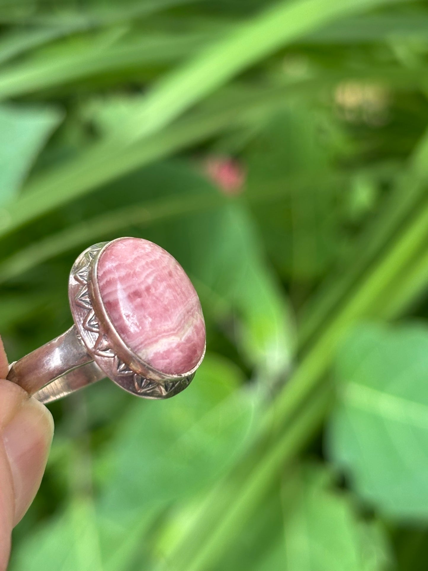 Rhodocrosite Ring size 8