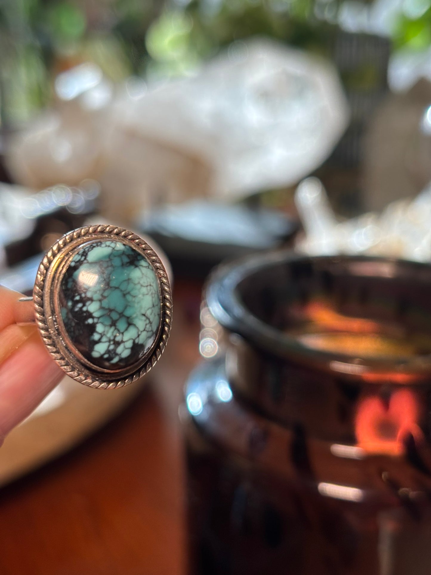 Turquoise mix Ring size 7