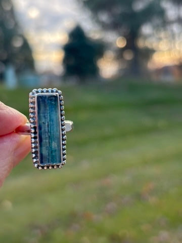 Teal Kyanite Ring size 9