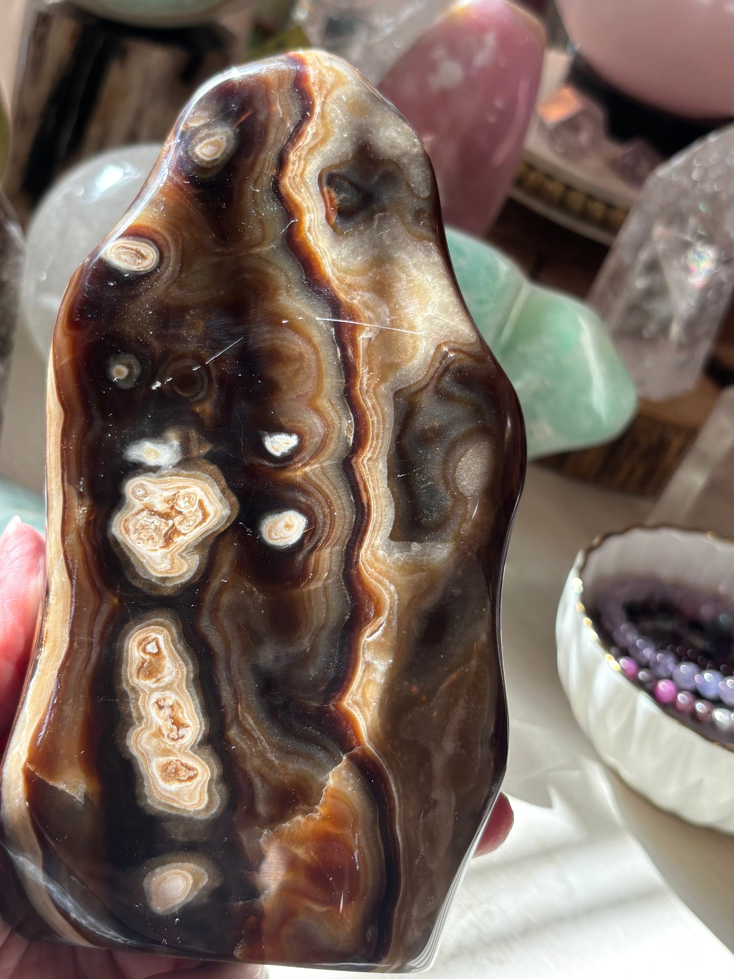 Chocolate Calcite - Free Form | Pakistan
