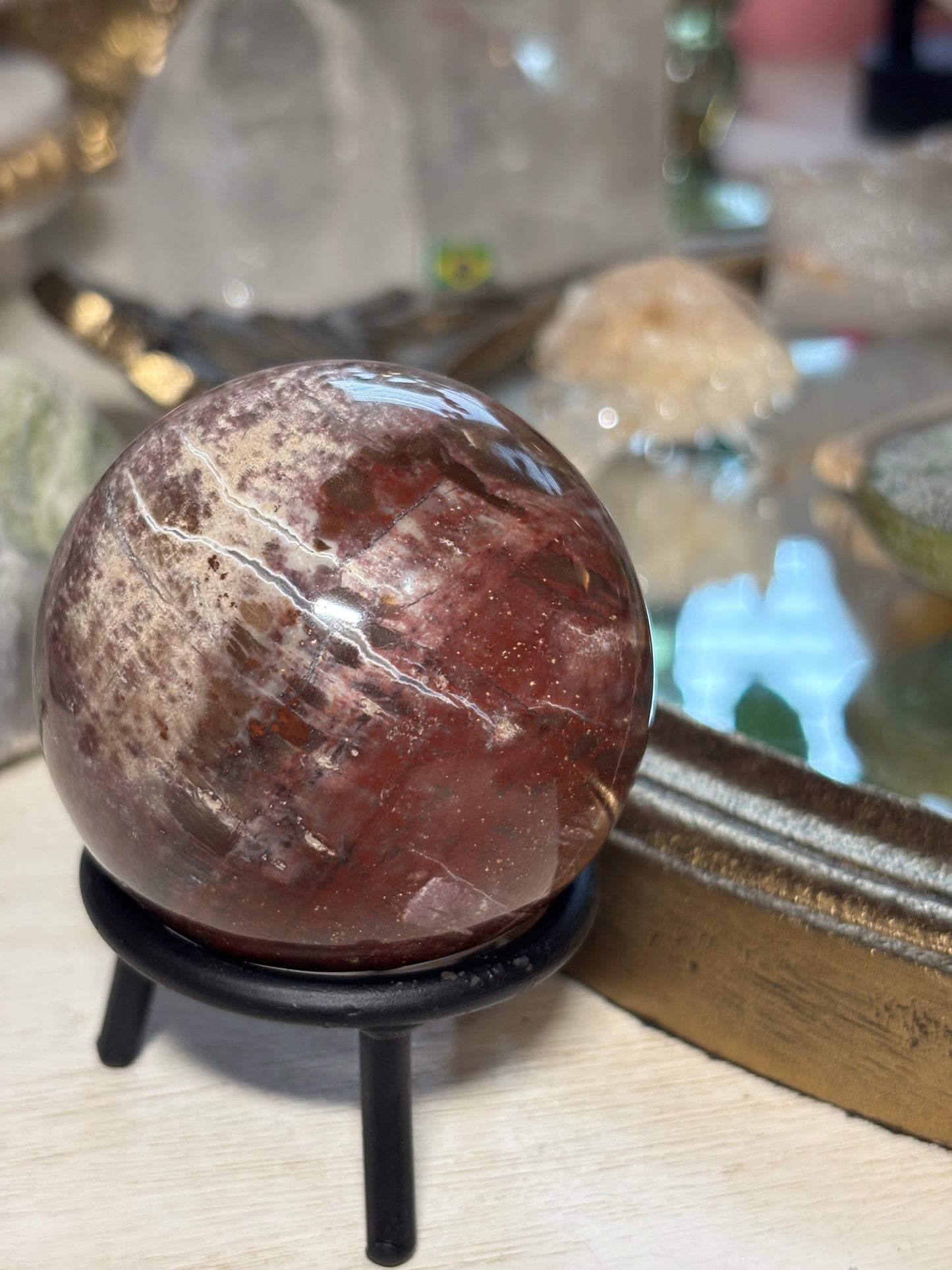 Petrified Wood Sphere - Madagascar