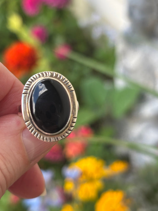 Black Onyx Ring size 7