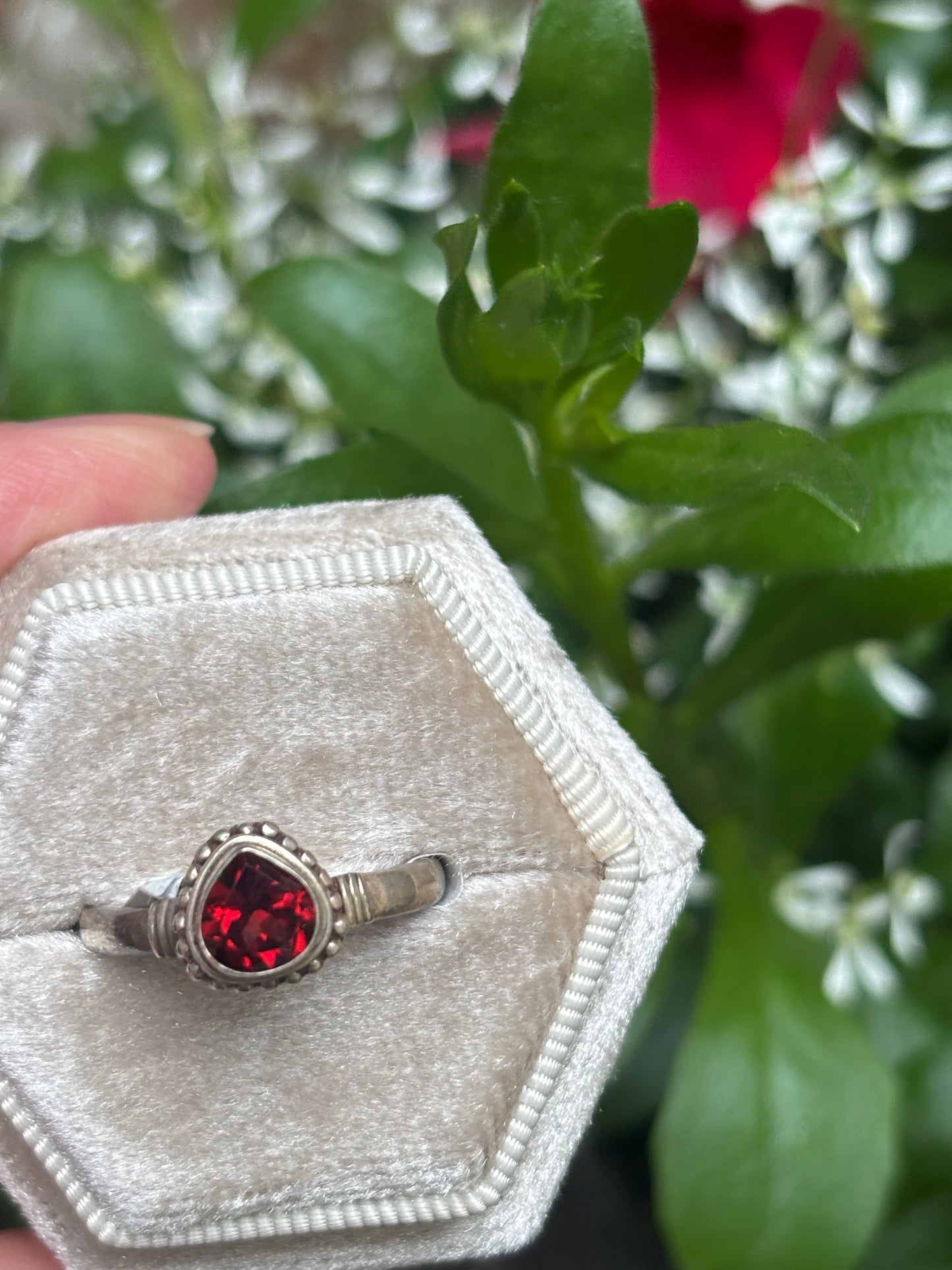 Garnet Ring size 8