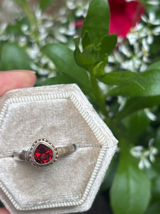 Garnet Ring size 8