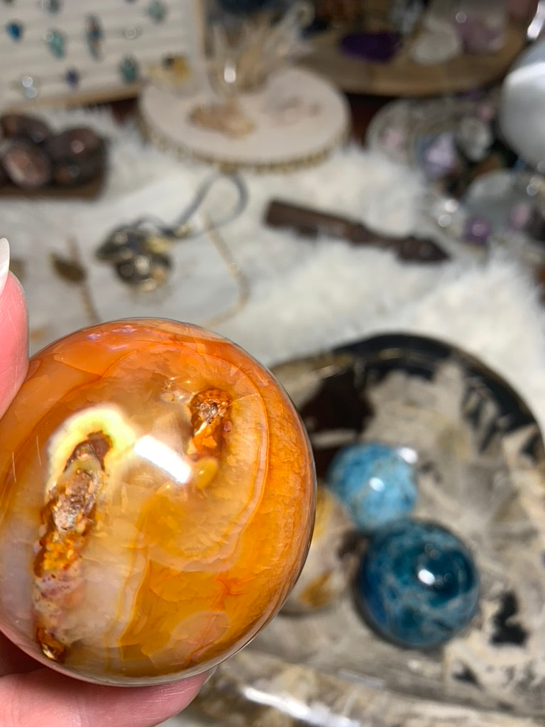 Carnelian Sphere - Madagascar