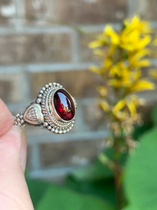 Garnet Ring size 4