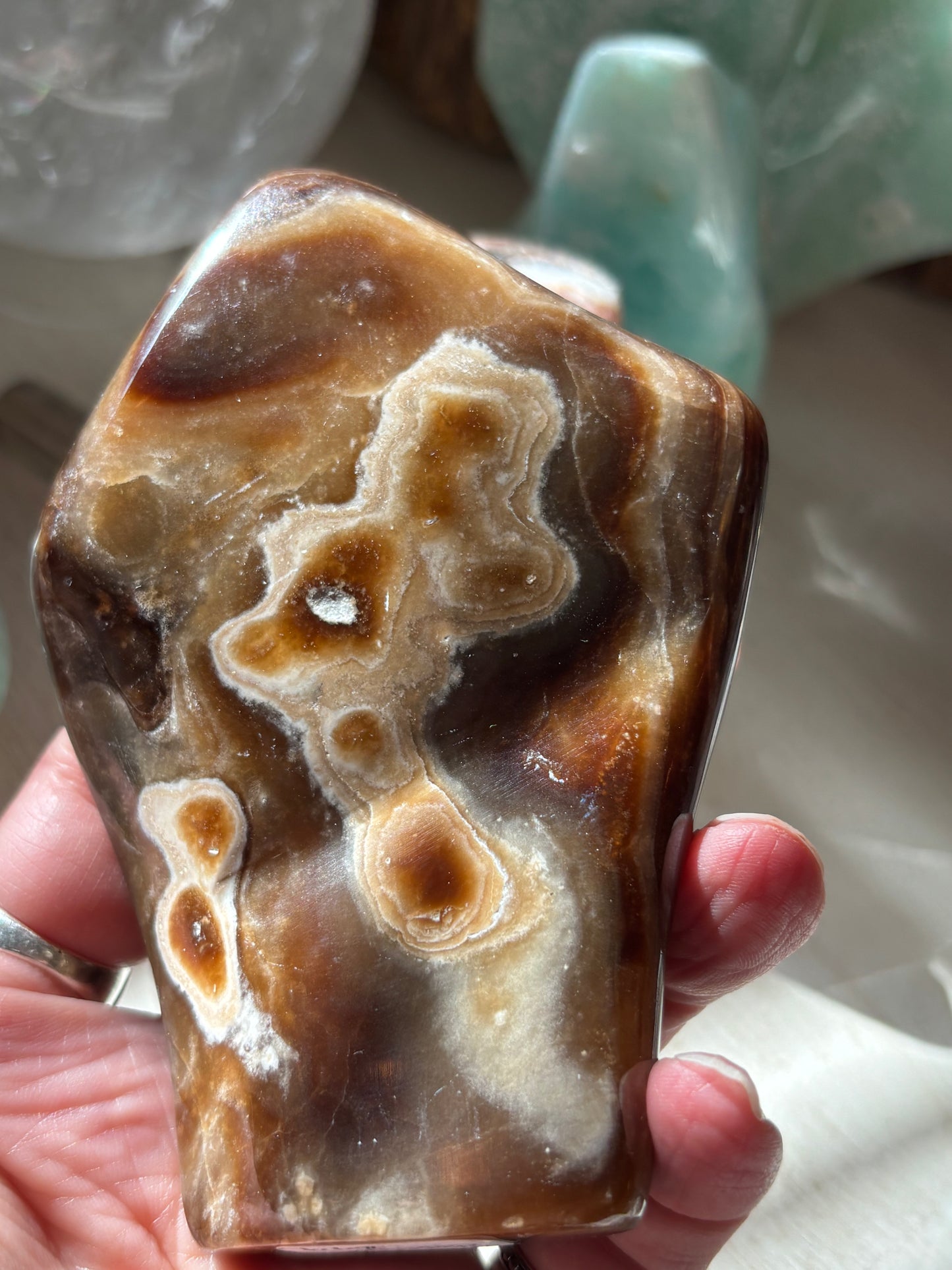 Chocolate Calcite - Free Form | Pakistan