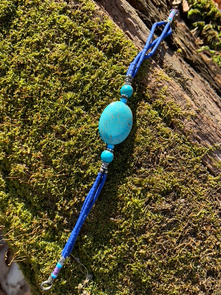 Turquoise and Lapis Lazuli bracelet - Afghanistan