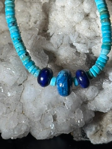 Reef — American Turquoise, Lapis Lazuli, and Chrysocolla