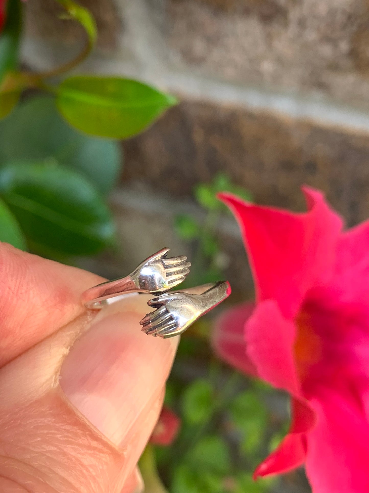 Healing Hands Sterling Silver Ring