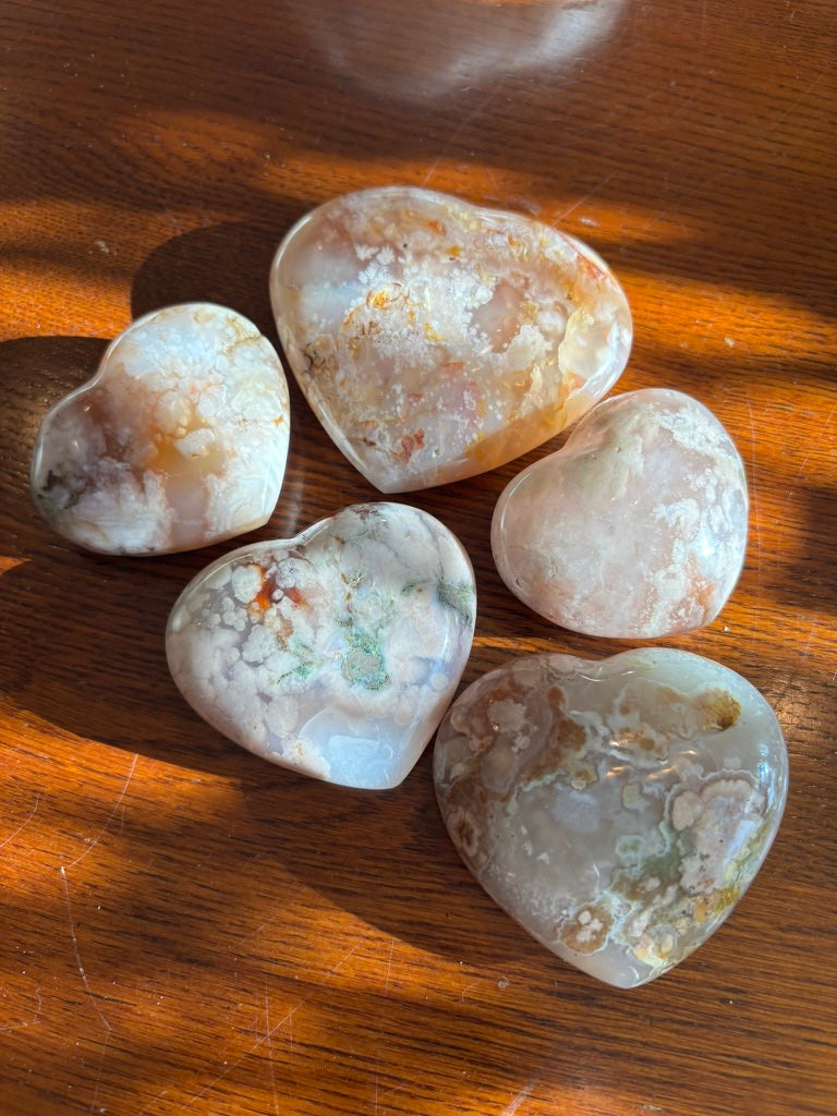 Flower Agate - Heart | Madagascar