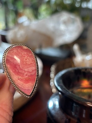 Rhodocrosite Ring size 9