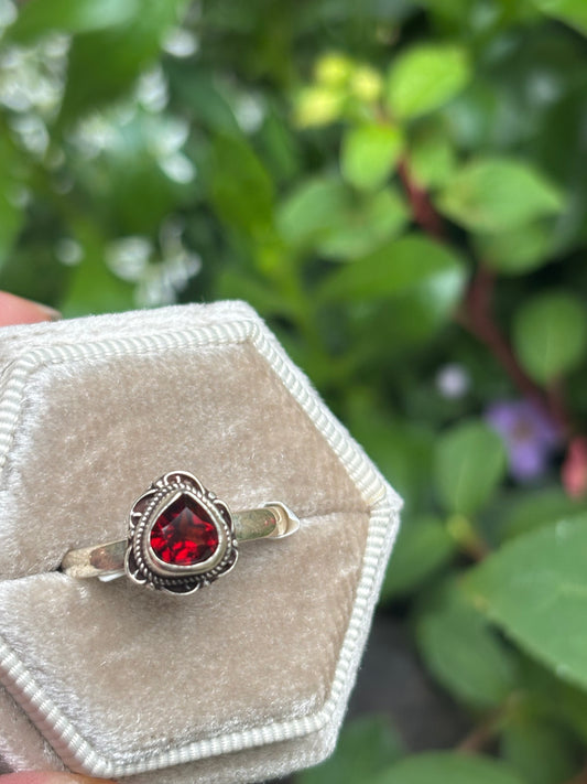 Garnet Ring size 7.5