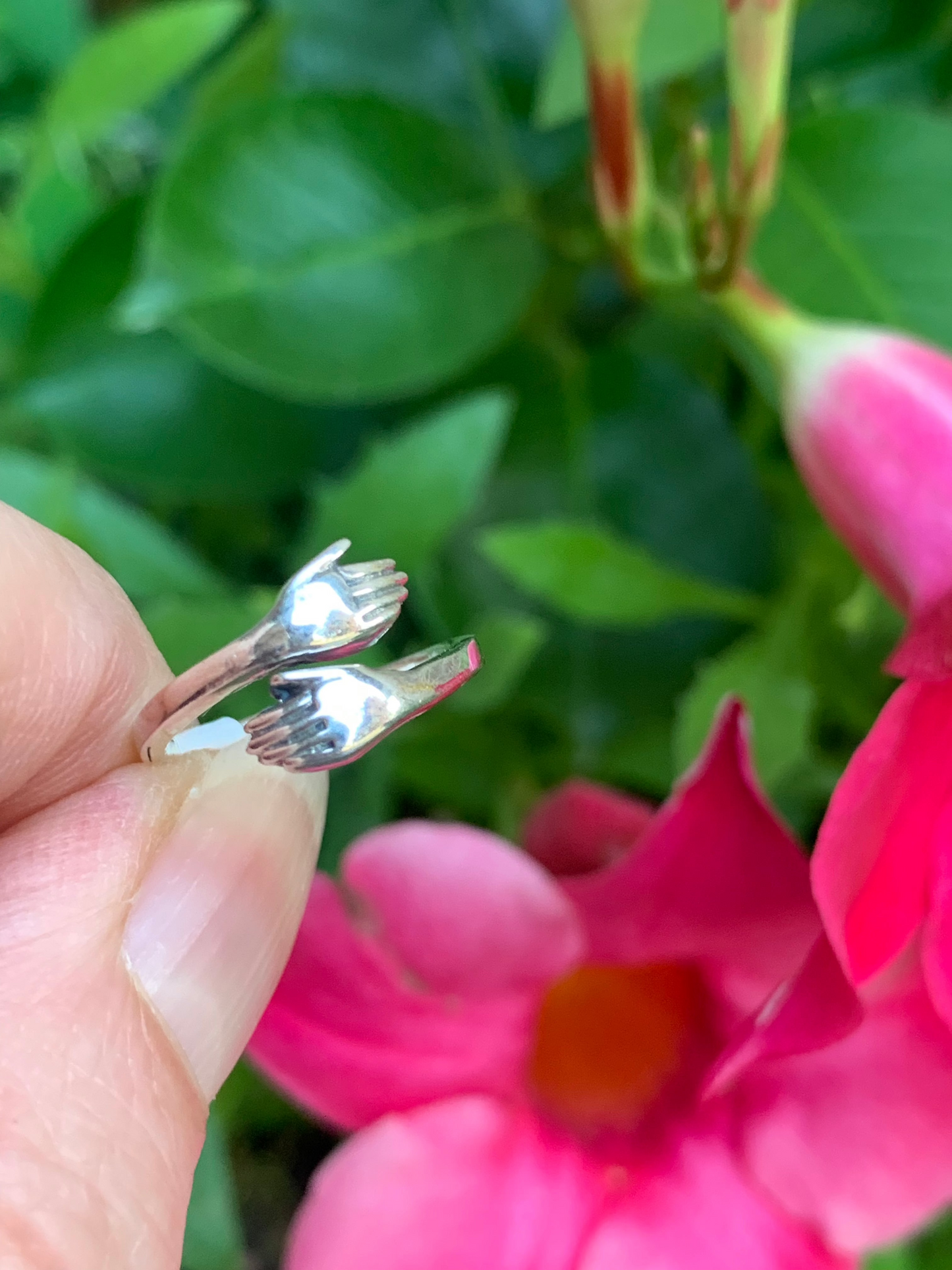 Healing Hands Sterling Silver Ring