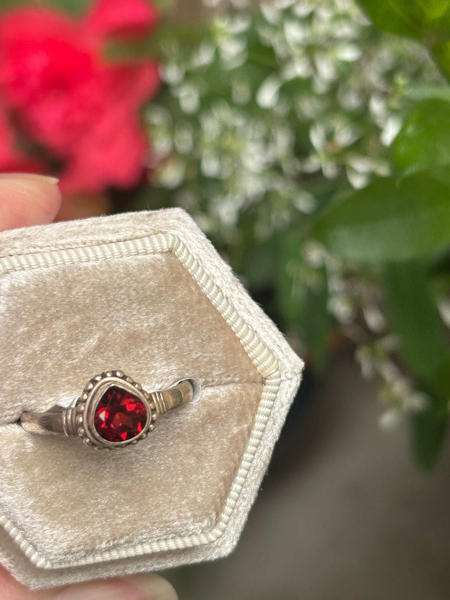 Garnet Ring size 8