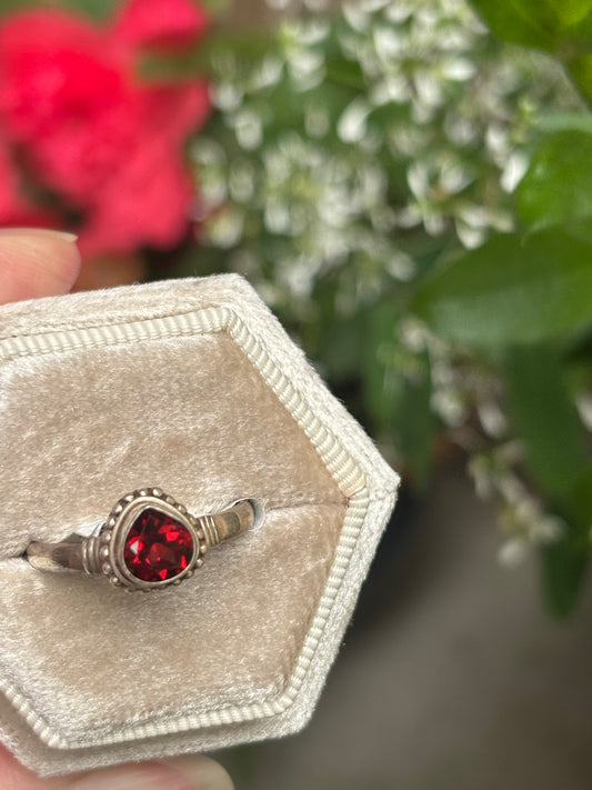 Garnet Ring size 8