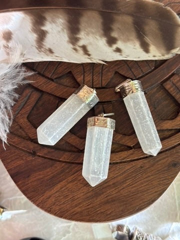 Selenite pendant