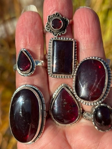 Rhodolite Garnet Ring size 9