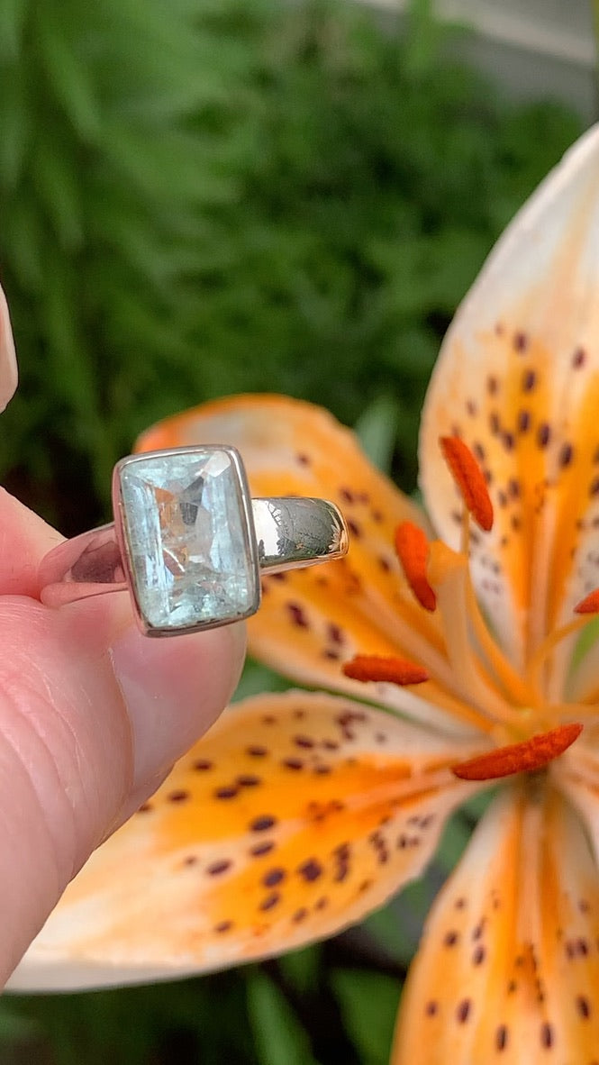 Aquamarine Ring size 10