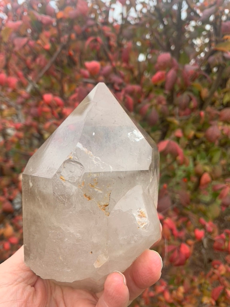 Smokey Lemurian Quartz Point