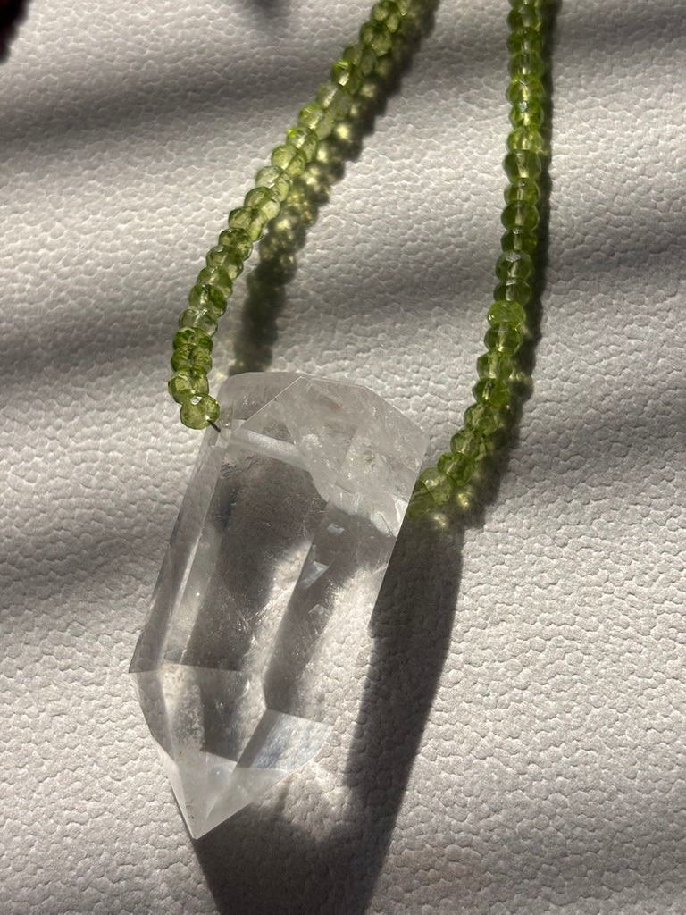 Lion's Gate — Peridot, and Lemurian Quartz