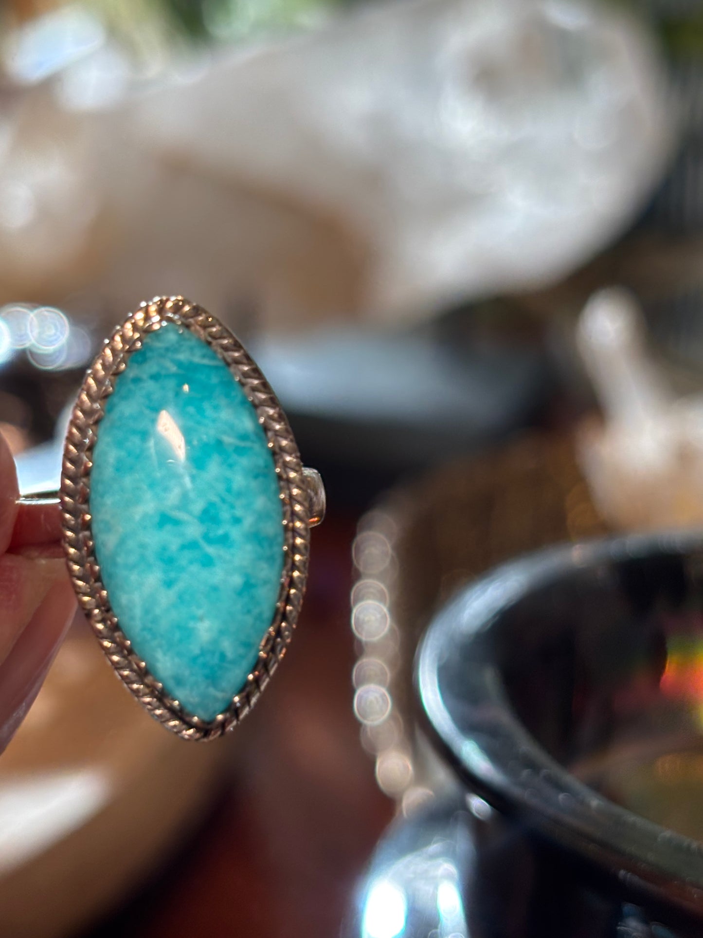 Amazonite Ring size 8