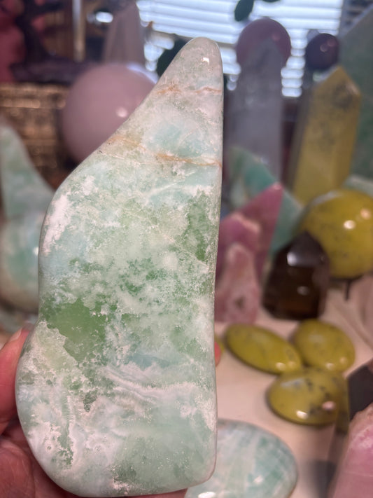 Caribbean Calcite - Free Form - Pakistan