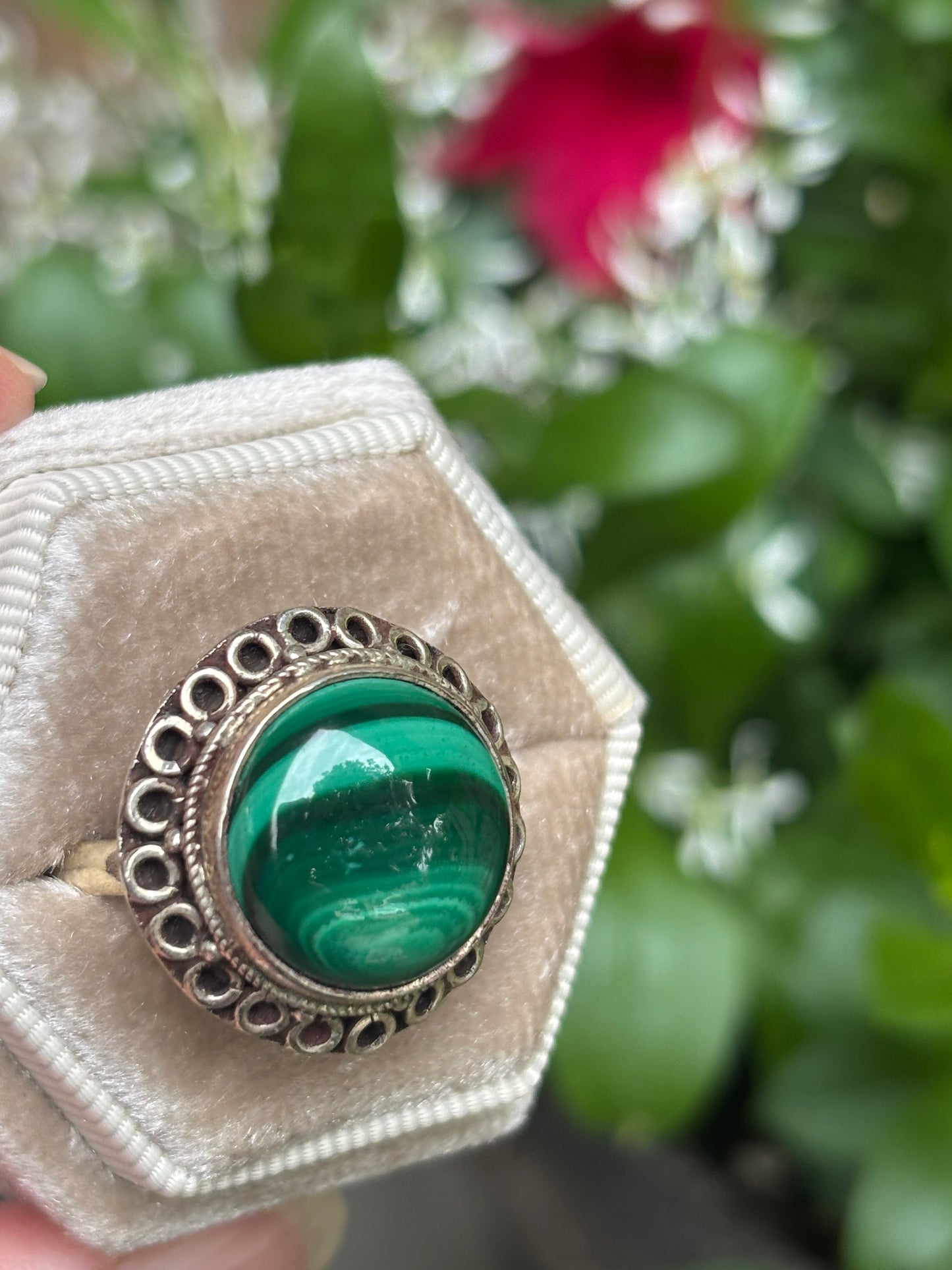 Malachite Ring size 10.5 - Nepal
