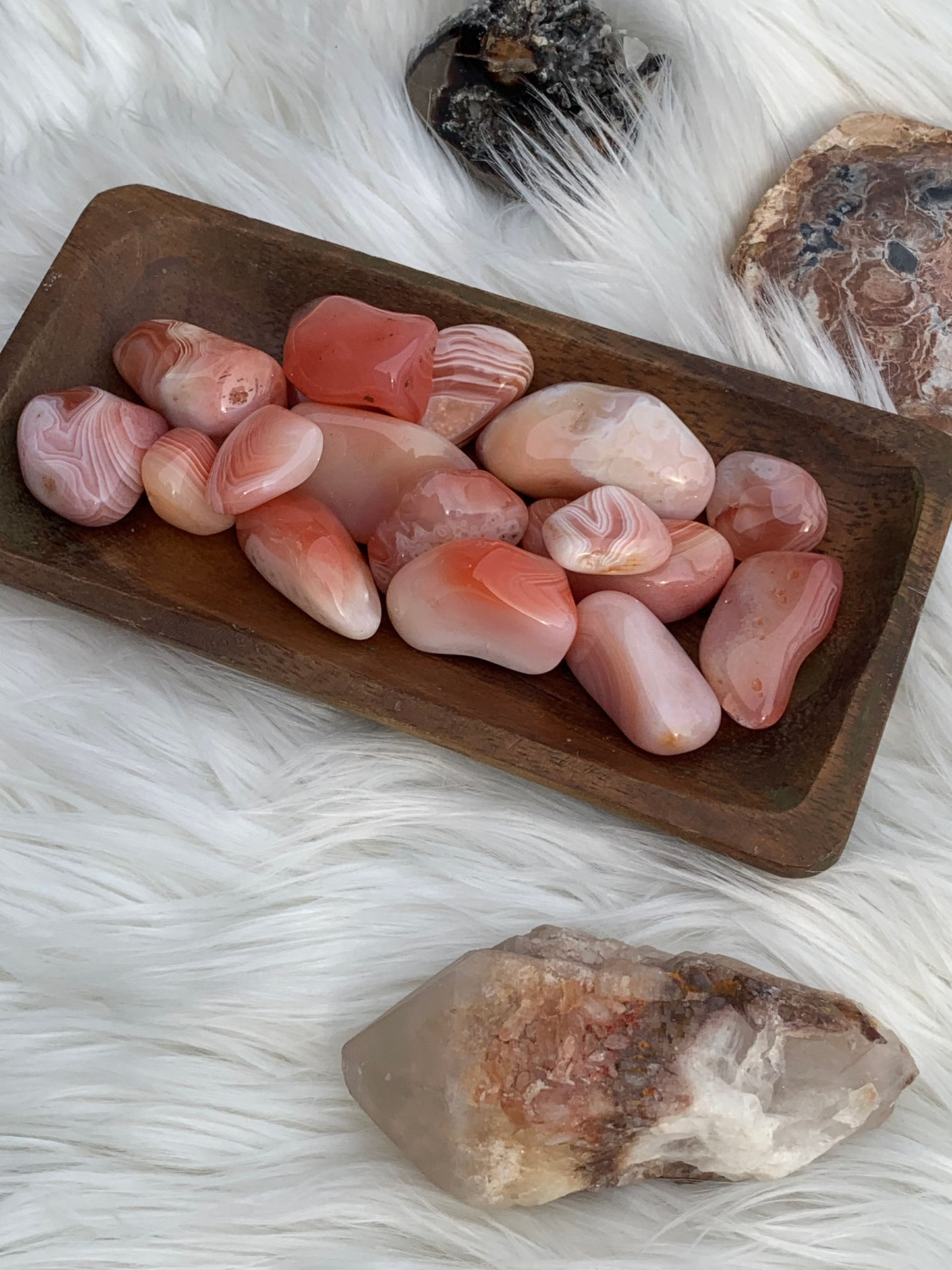 Peach Botswana Agate - tumble bundle