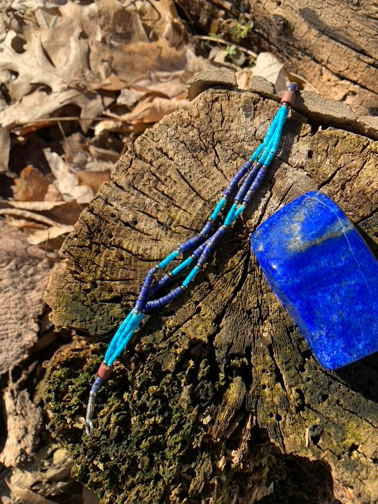 Lapis Lazuli and Turquoise bracelet - Afghanistan