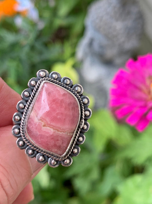 Rhodocrosite Ring size 8