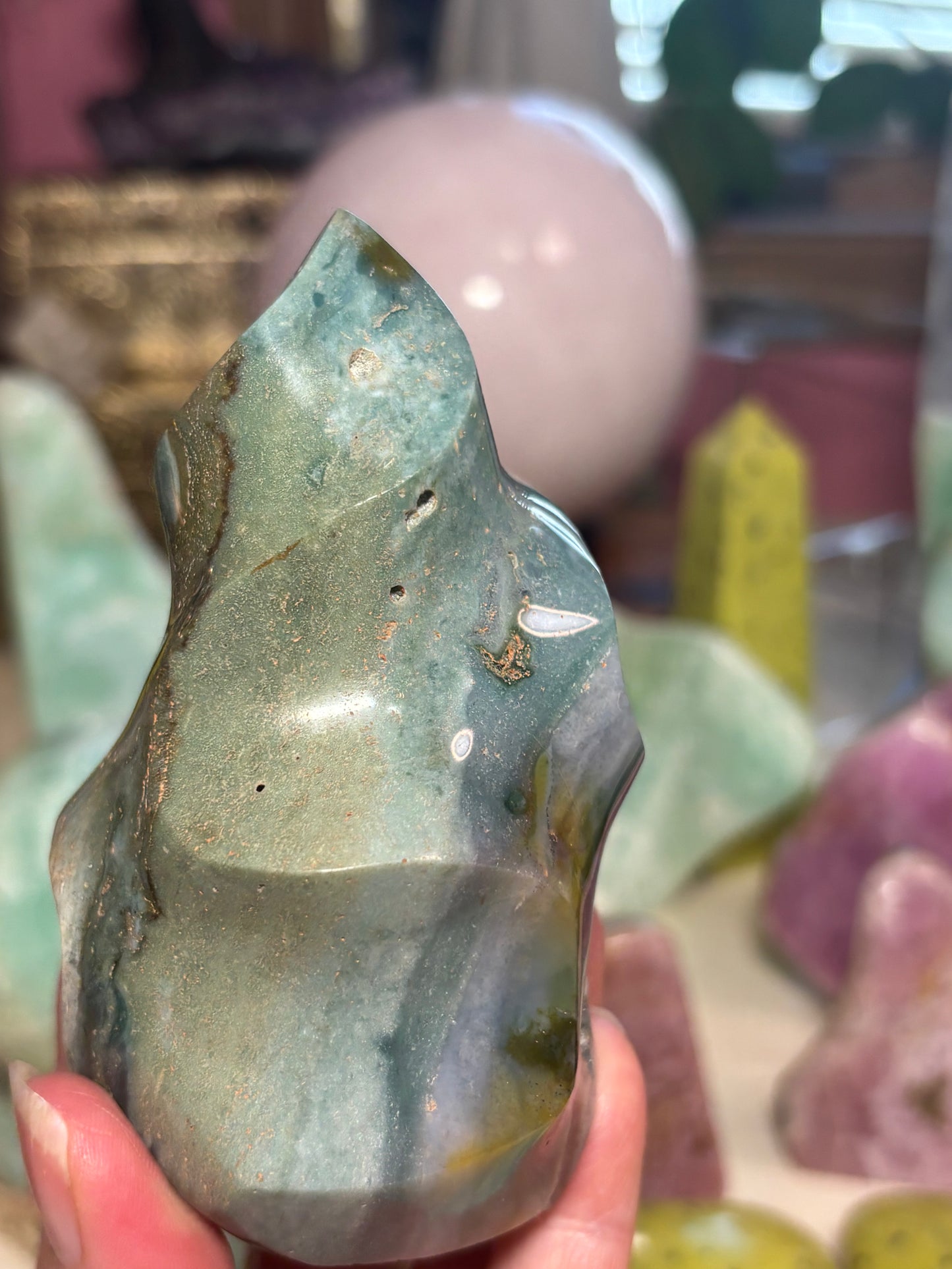 Sea Jasper - Flame - Madagascar