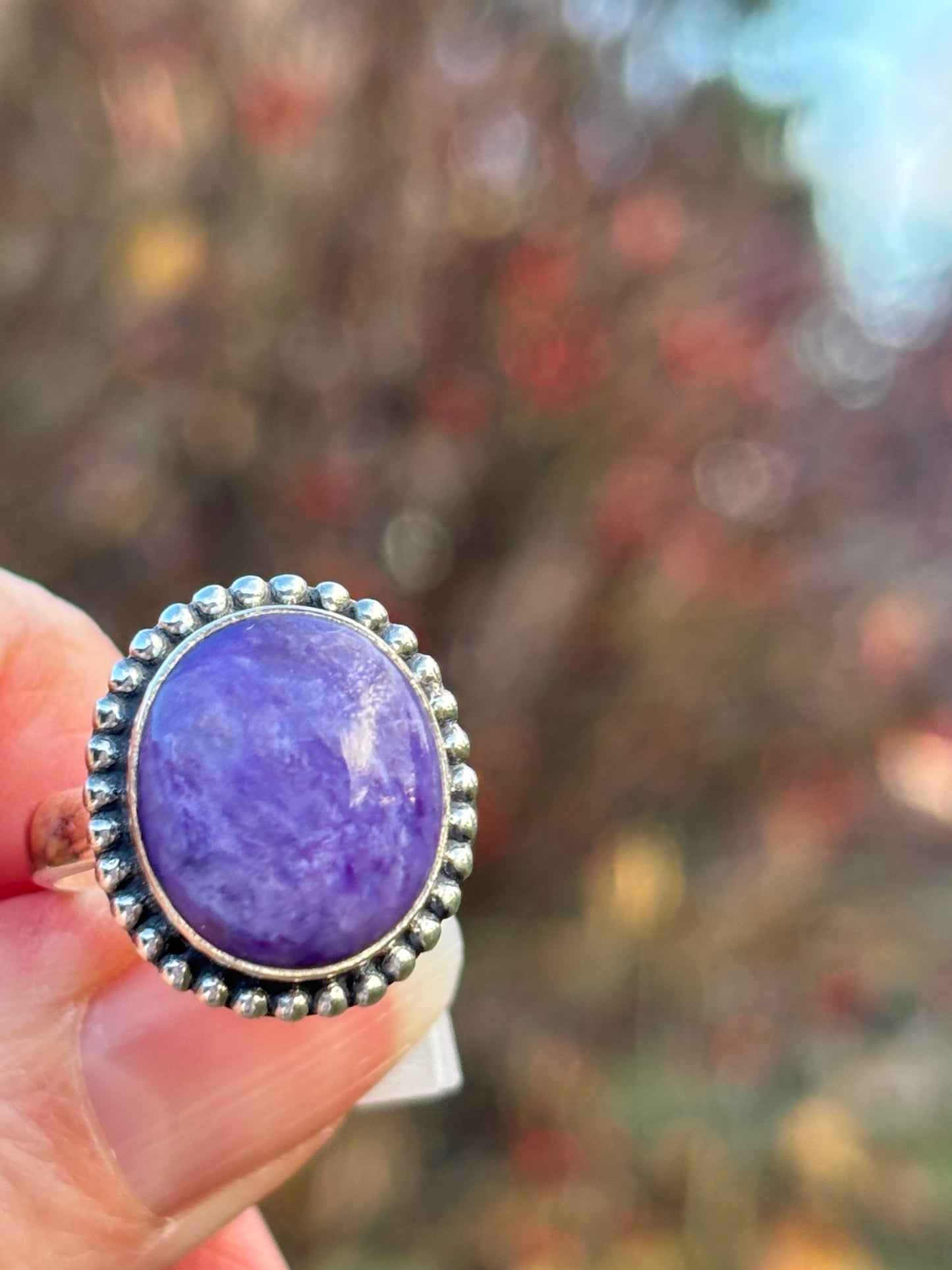 Charoite Ring size 8