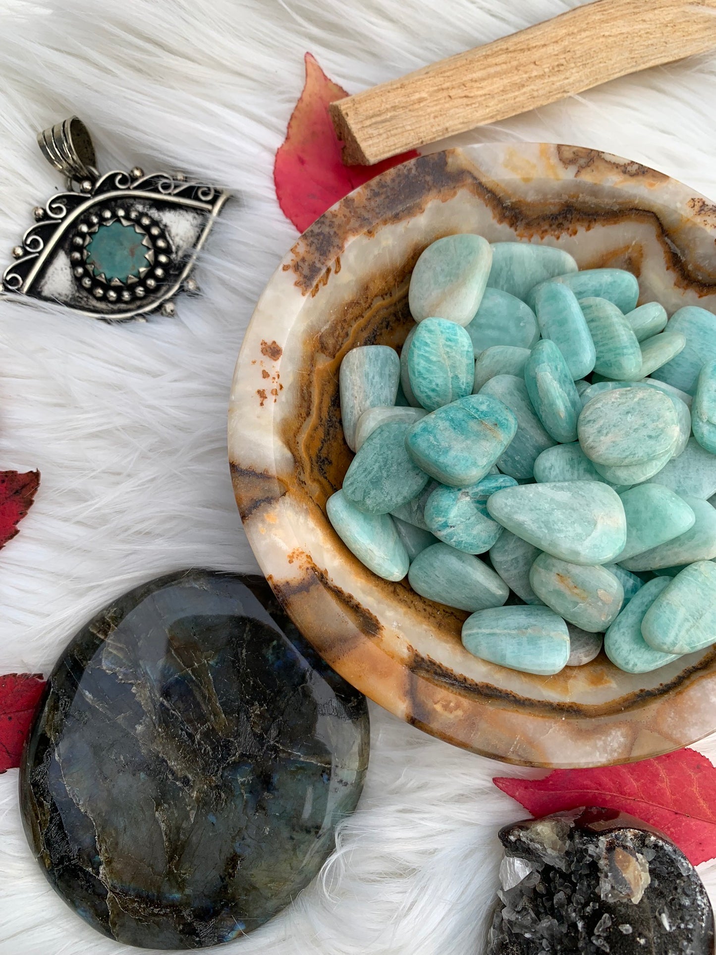 Amazonite - Tumble | Flat