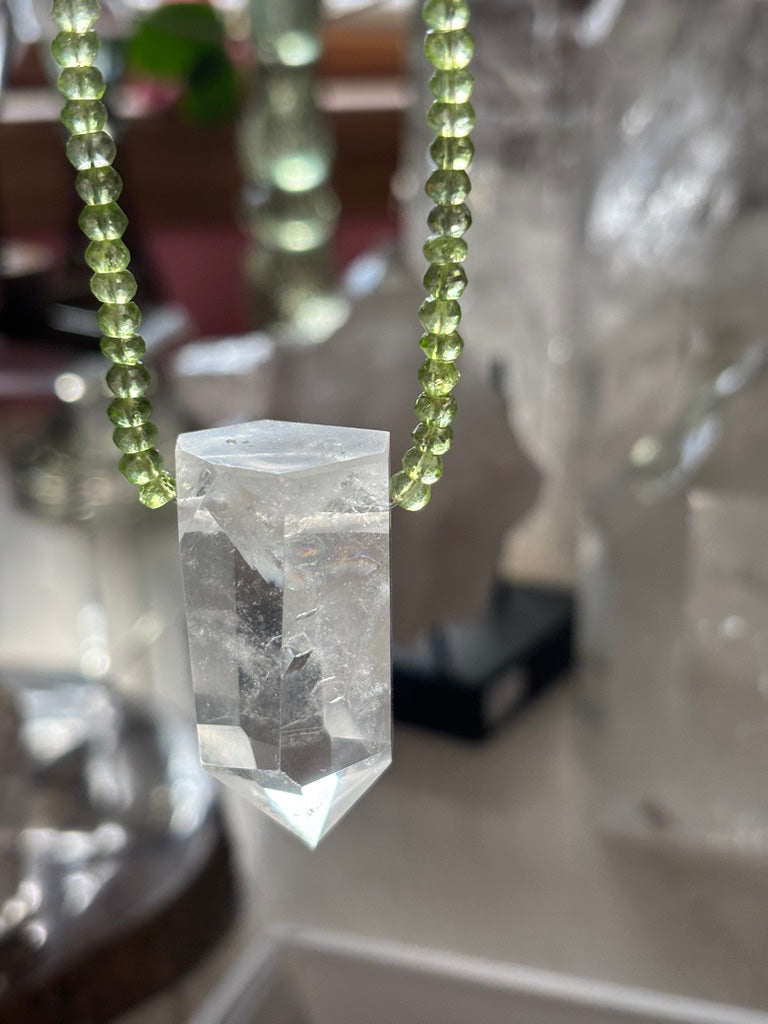 Lion's Gate — Peridot, and Lemurian Quartz