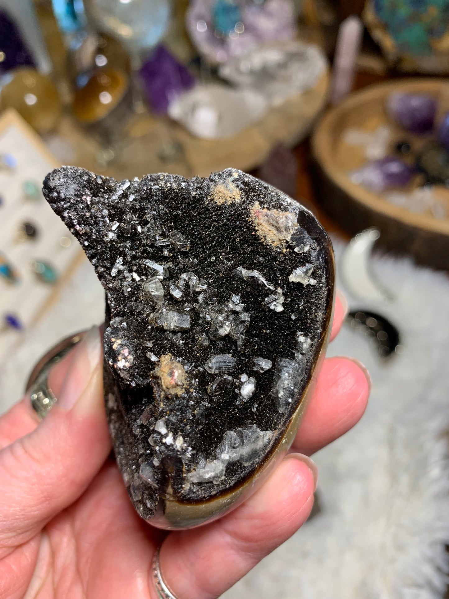 Septarian Druzy Dragon Egg - Madagascar