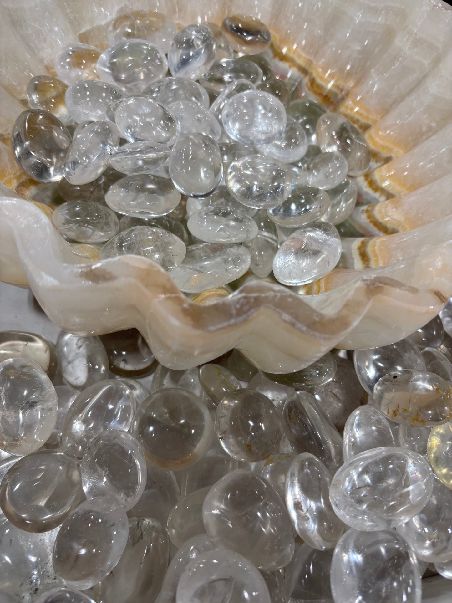 Lemurian - Palm Stone - Tumble mix - 1 pound BAG