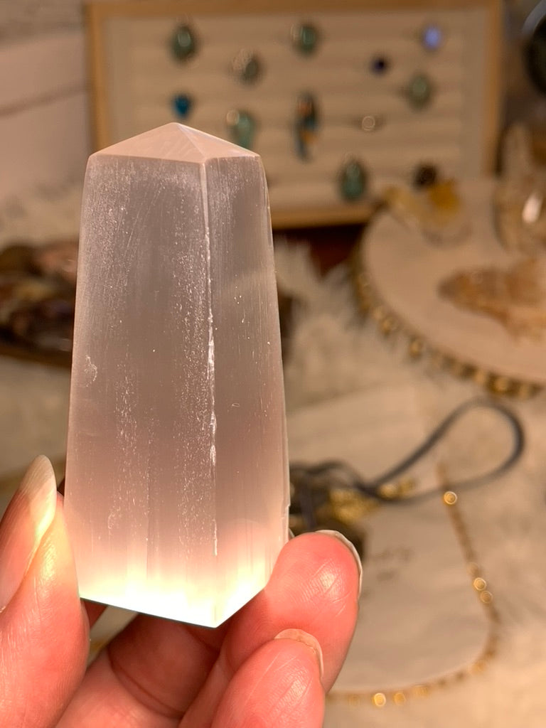 Selenite Obelisk