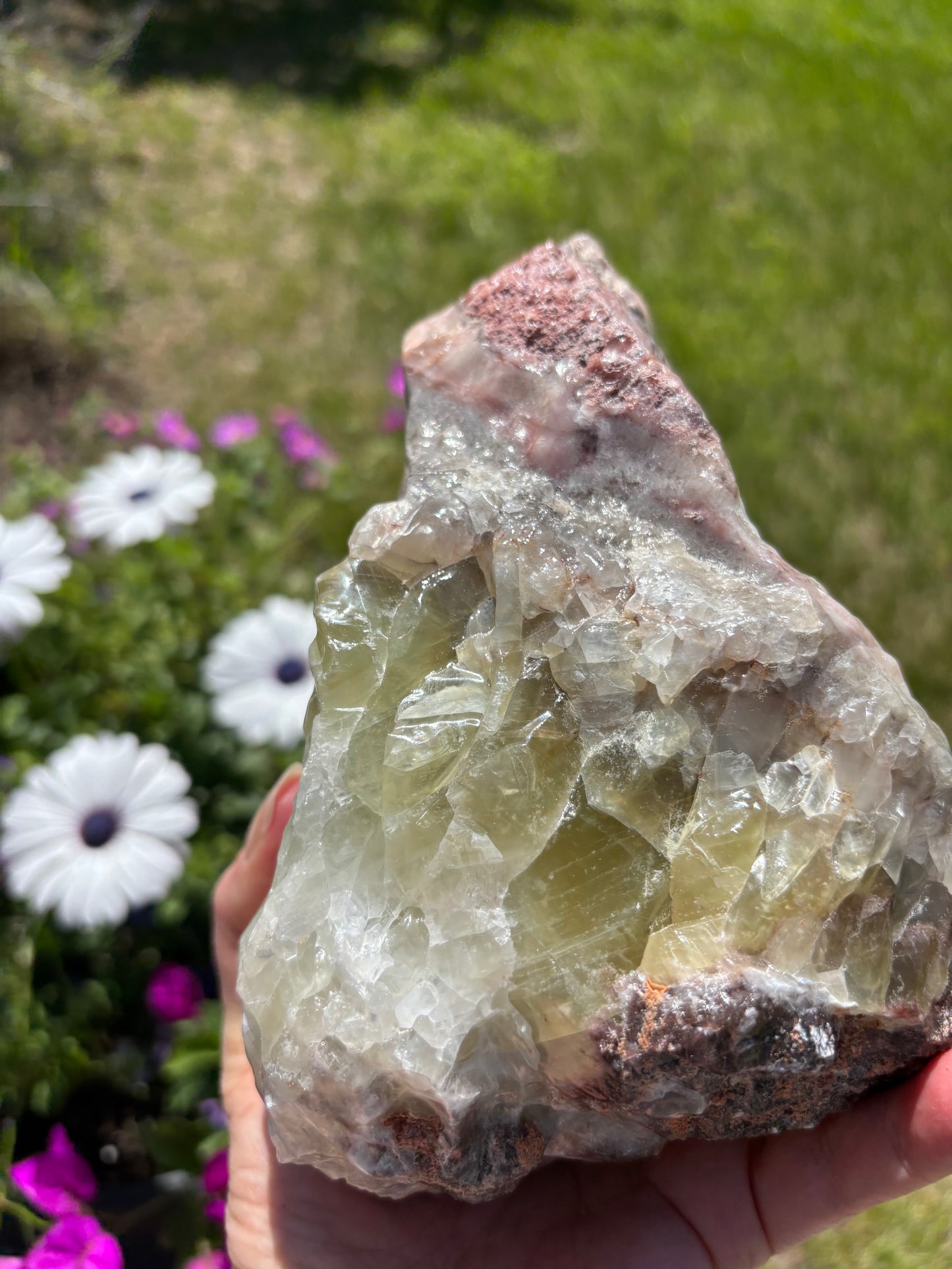 Green Calcite natural - Mexico