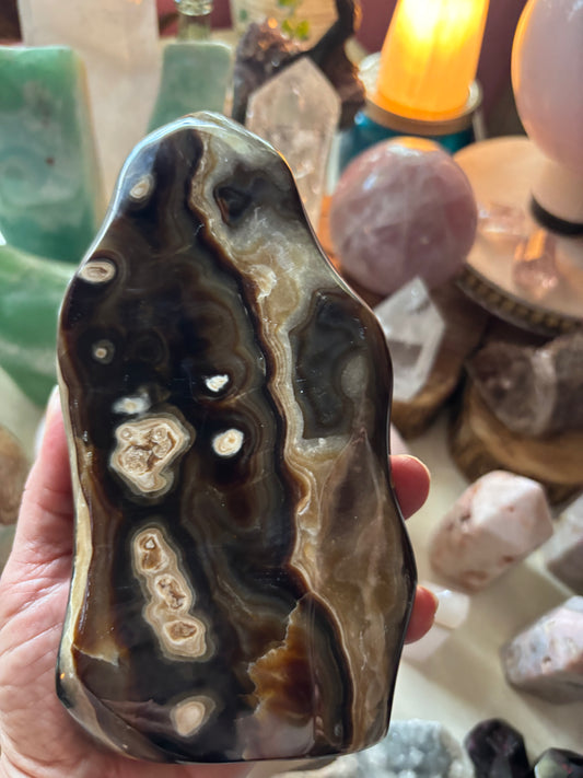 Chocolate Calcite - Free Form | Pakistan