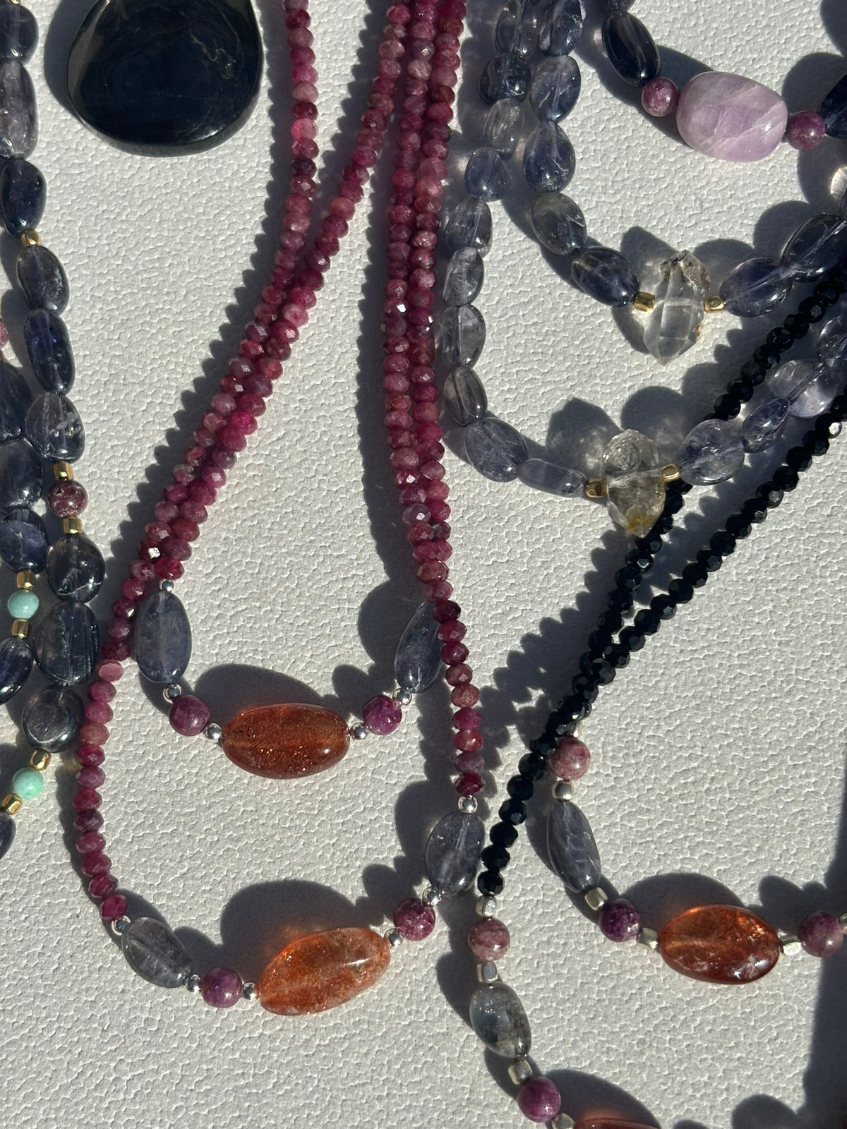 The Sacred Flame | Red Spinel • Pink Tourmaline • Sunstone • Iolite