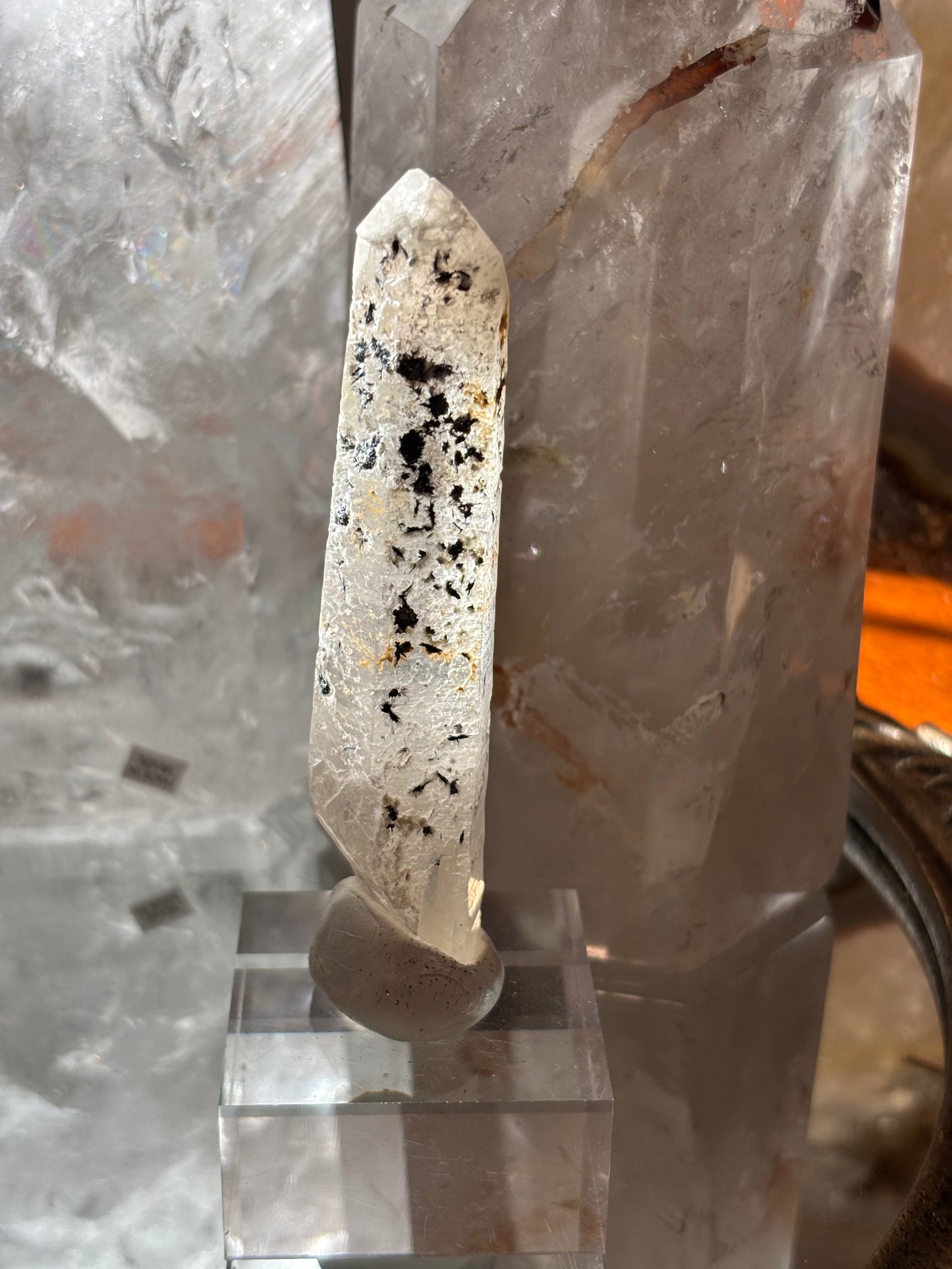 Mongolian Quartz with Hematite Rosettes