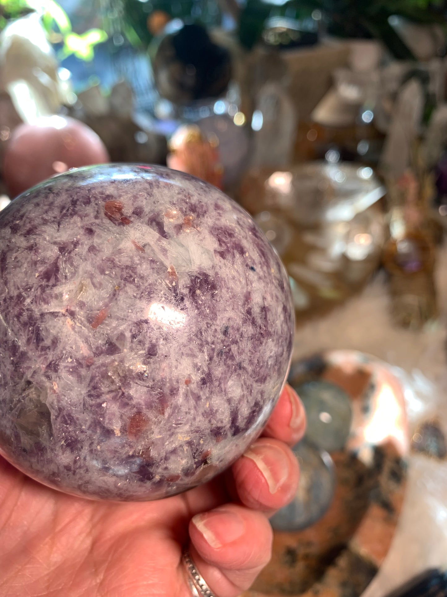 Pegmatite - Unicorn Stone Sphere - Madagascar