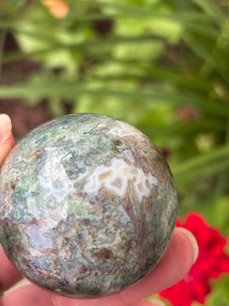 Moss Agate - Sphere