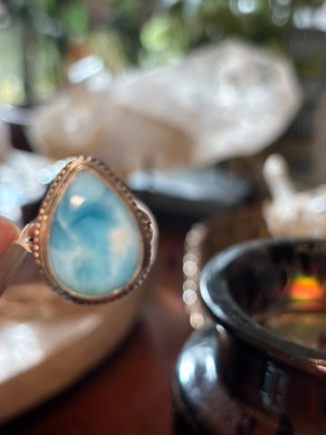 Larimar Ring Size 7