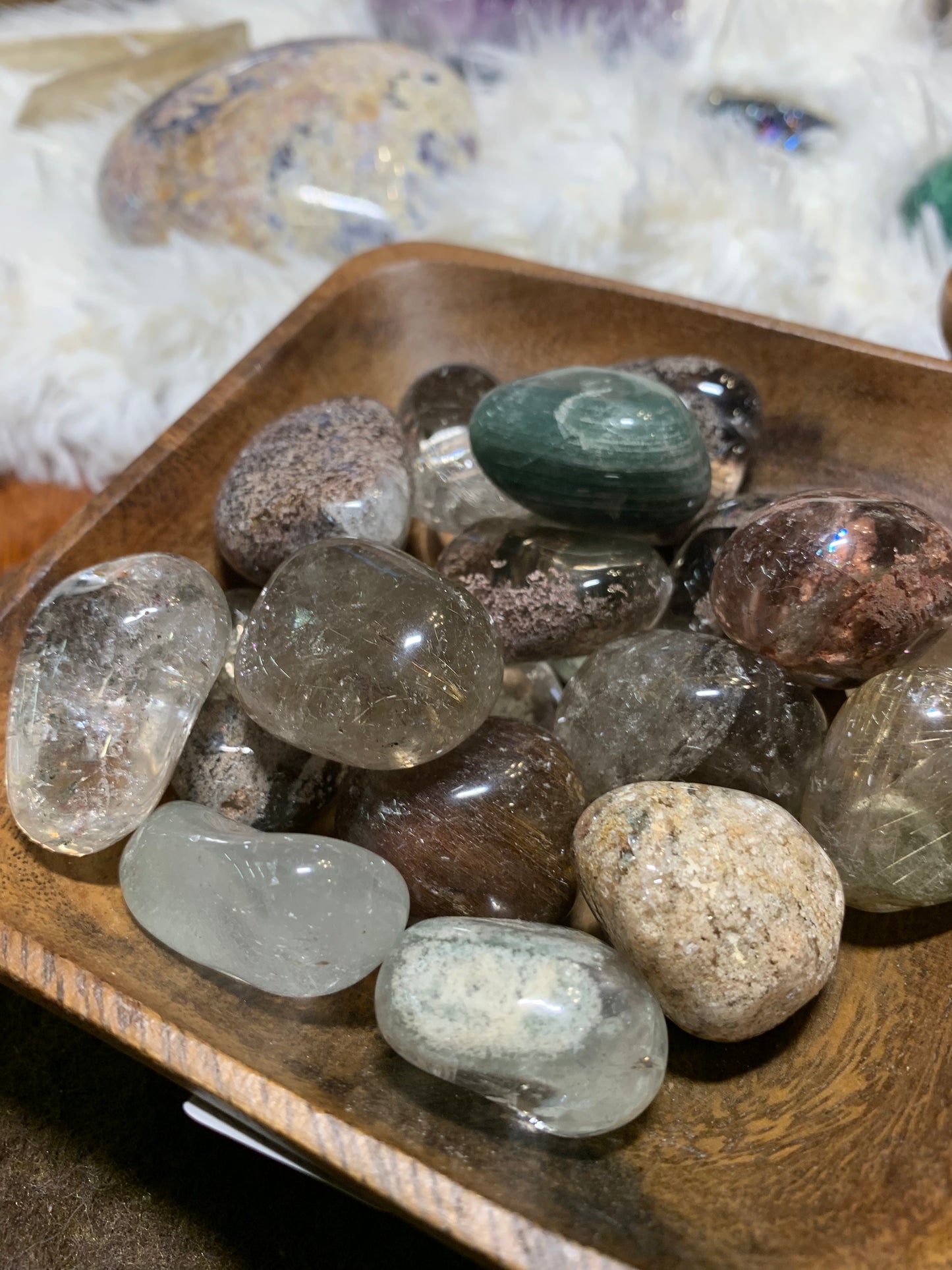 Lodalite - Garden Quartz pocket stones