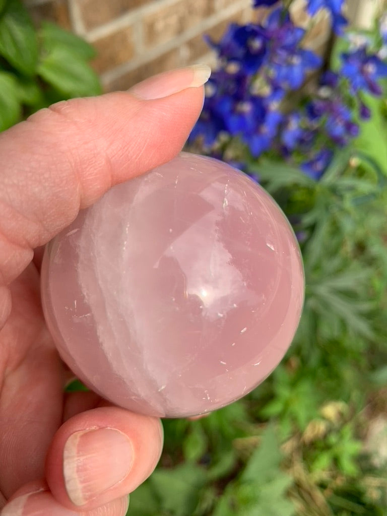 Star Rose Quartz Sphere